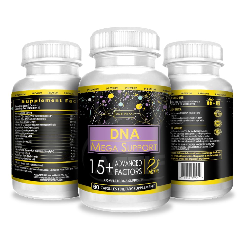 ACTIF DNA Mega Support with 15+ Advanced Factors Gummy, 1 Count