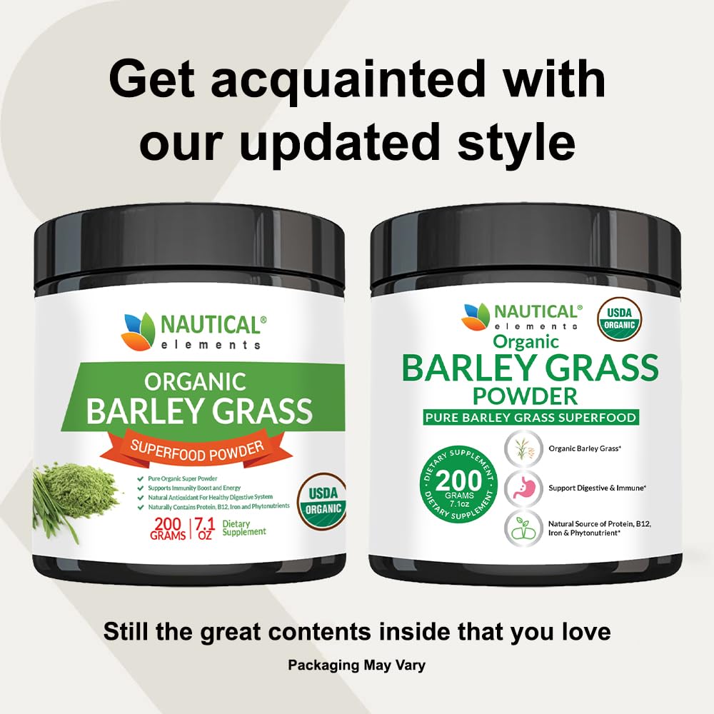 Nautical Elements Barley Grass Powder 7.1 Ounces