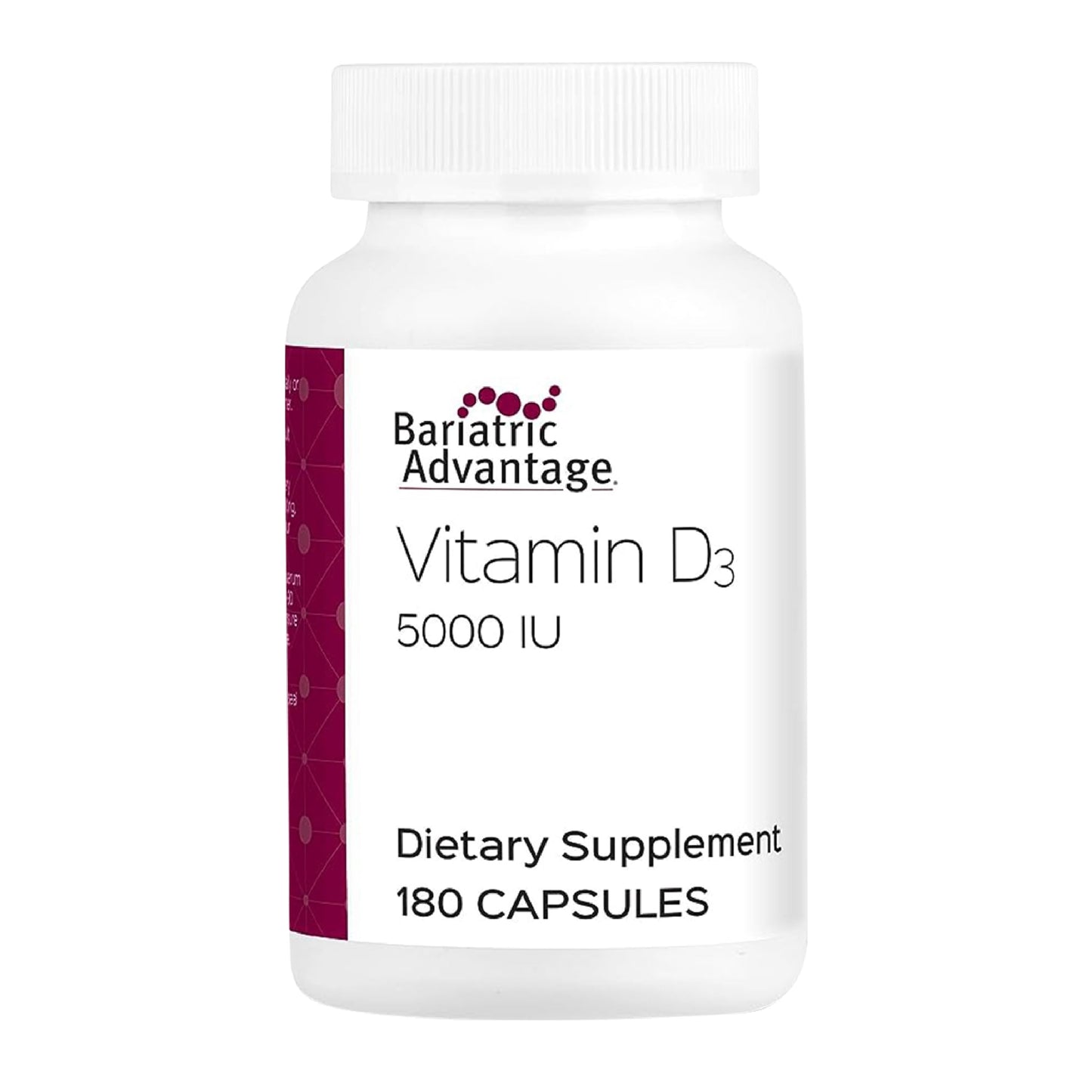Bariatric Advantage Vitamin D3 5,000 IU Capsule, 180 Count