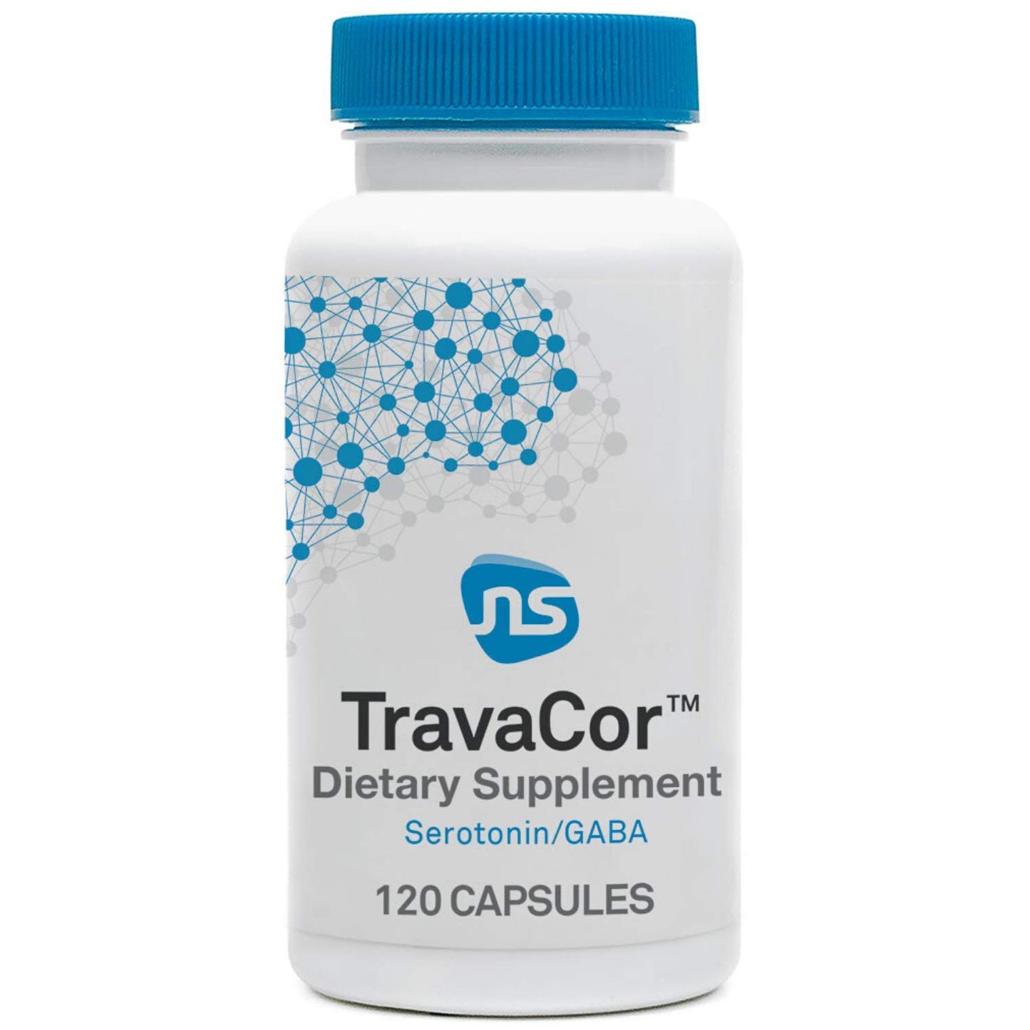 NeuroScience TravaCor - Mood Support Supplement with L-Theanine, 5 HTP, and B Vitamins - GABA and Serotonin for Stress and Emotional Support, 120 Capsules