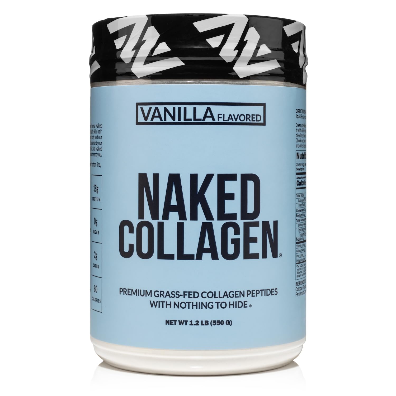 NAKED Vanilla Collagen Peptides Protein Powder, 20 Servings