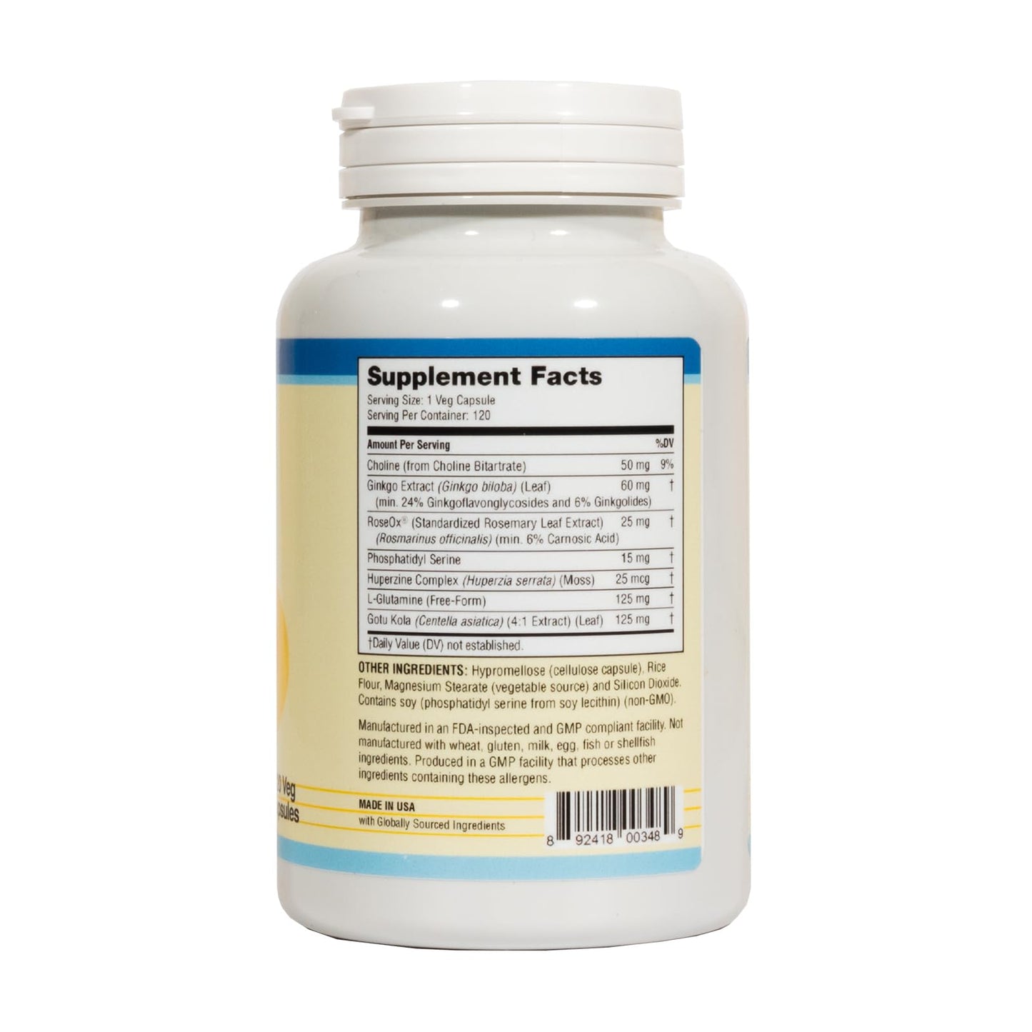 Best in Nature VitaBrain Brain Support Supplement Capsule 60 Count