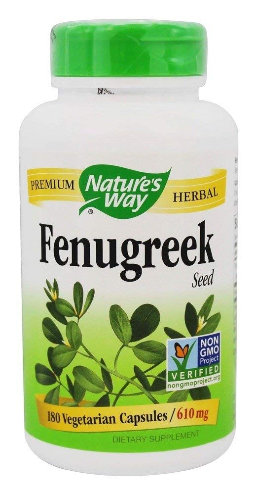Nature's Way Fenugreek Seed 610 mg Capsules, 180