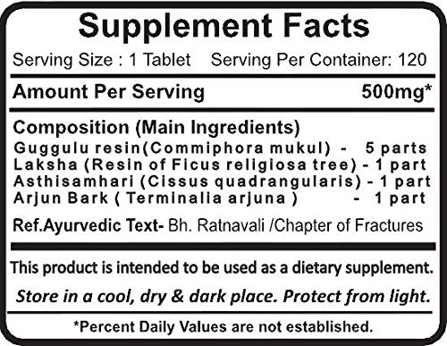 Planet Ayurveda Lakshadi Guggul Herbal Tablets, 2 Bottles, 120 Tablets per Bottle