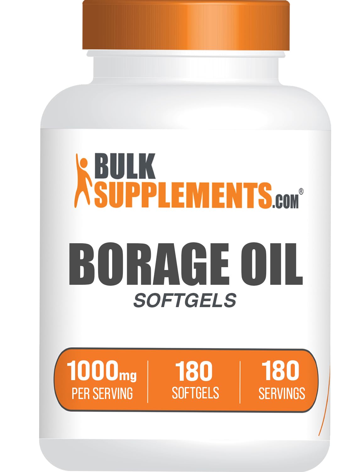 BulkSupplements Borage Oil Softgels 180