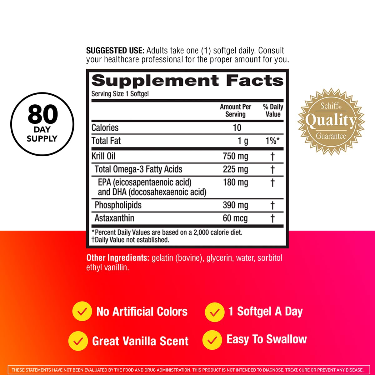 MegaRed Ultra Concentrate 750mg Omega-3 Krill Oil Fatty Acid Supplement with EPA/DHA, Astaxanthin, No Fish Oil Aftertaste, 160 Softgels