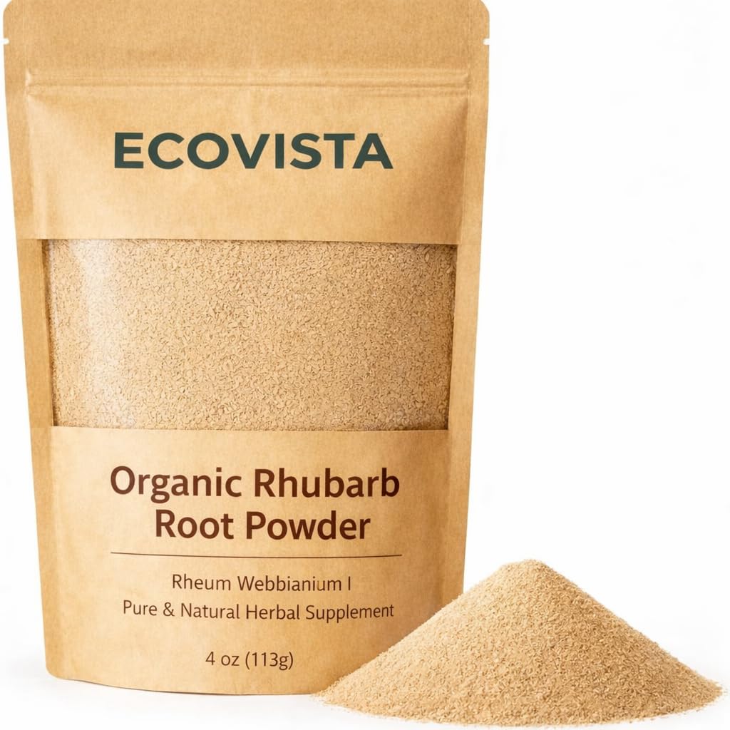 EcoVista Organic Rhubarb Root Powder 4 oz