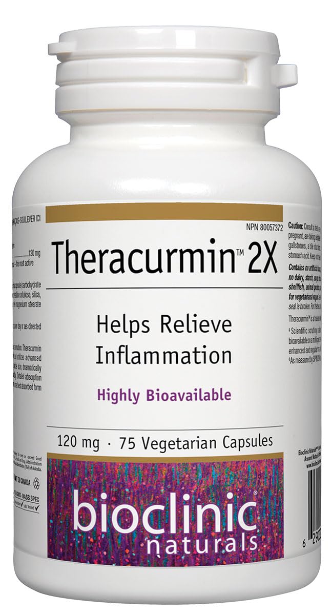 Bioclinic Naturals Theracurmin 2X 120mg Capsule, 75 Count