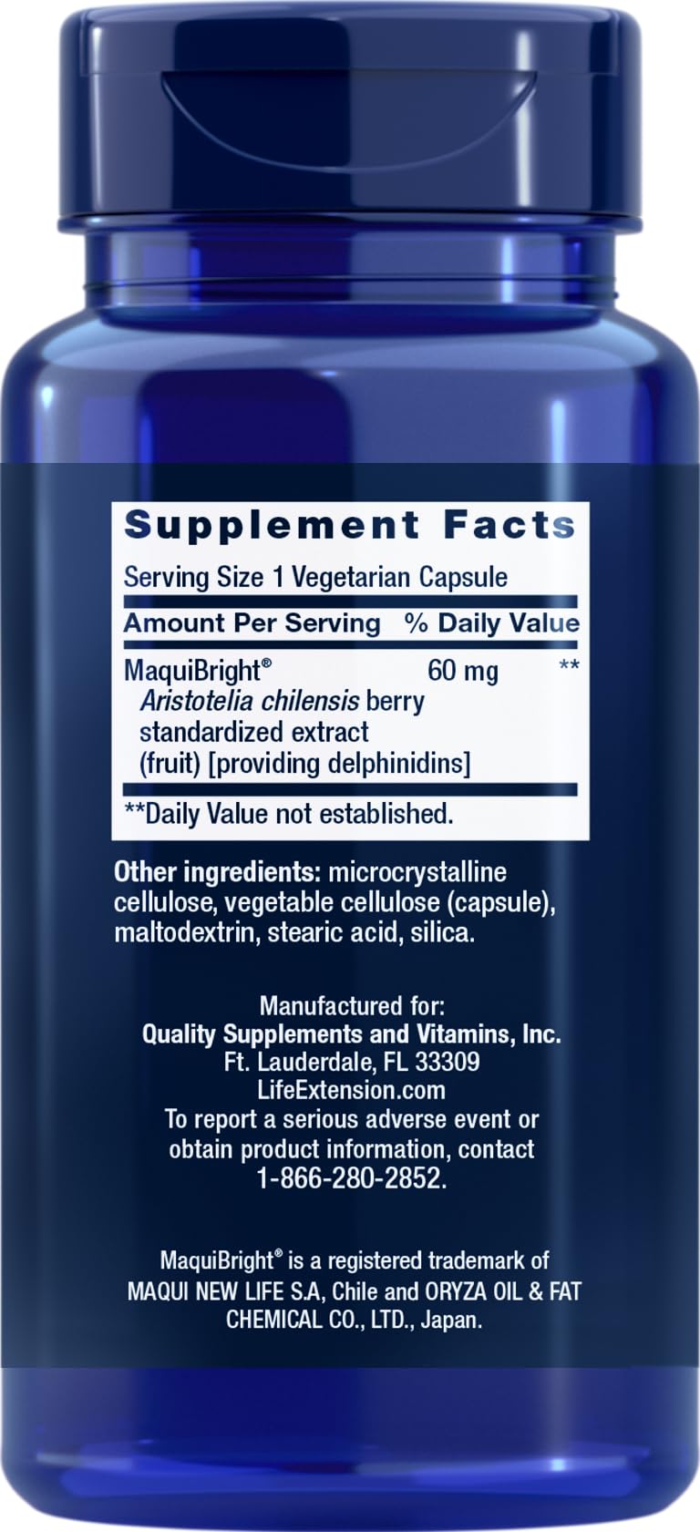 Life Extension Tear Support with MaquiBright 60 mg Capsules, 60 Count