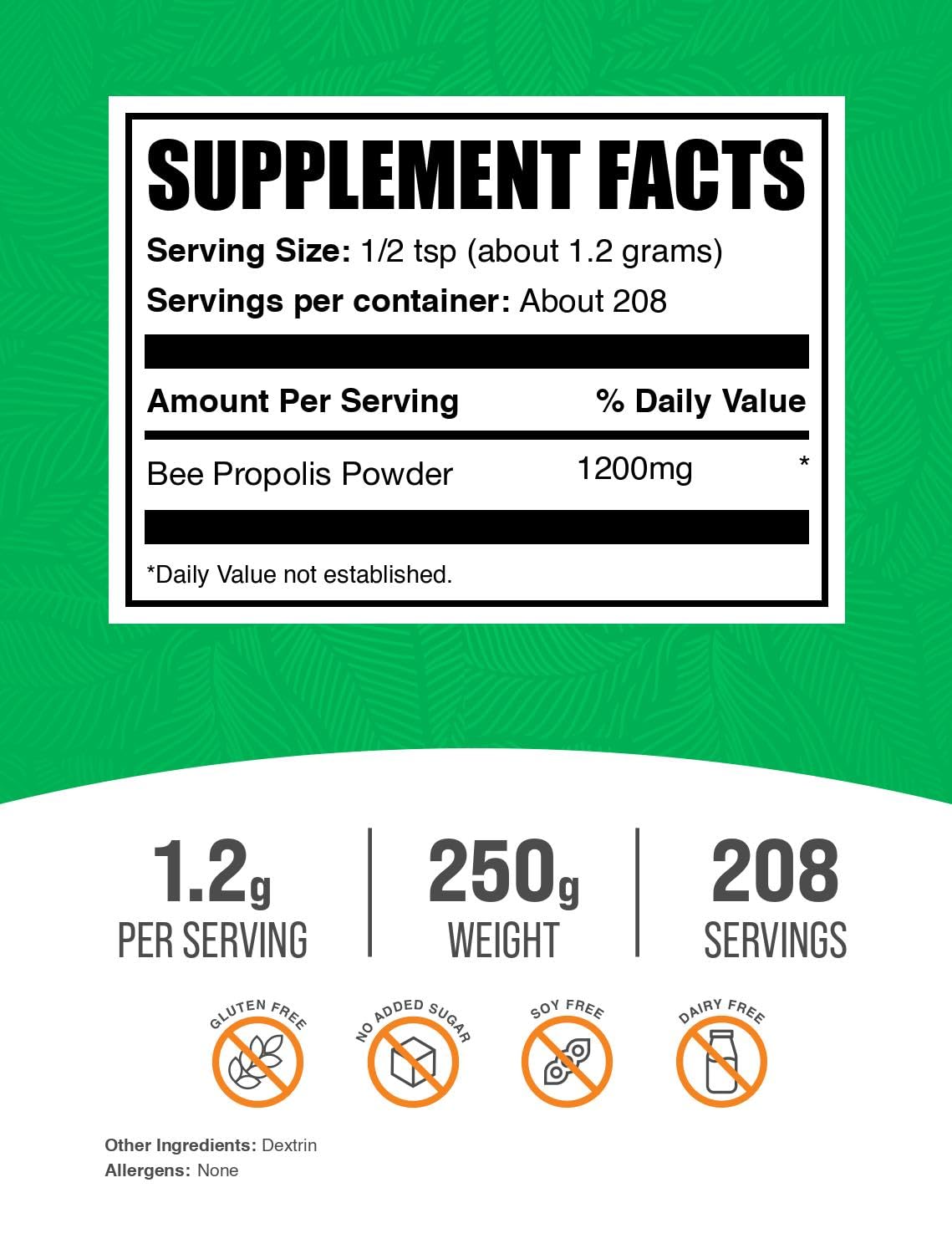 BulkSupplements Bee Propolis Extract Powder 8.8 Ounce
