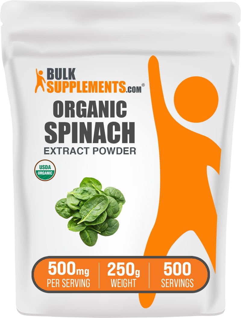 BulkSupplements Organic Spinach Extract Powder, 8.8 oz
