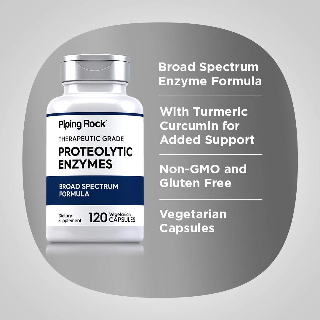 Piping Rock Proteolytic Enzymes Supplement Capsule 120