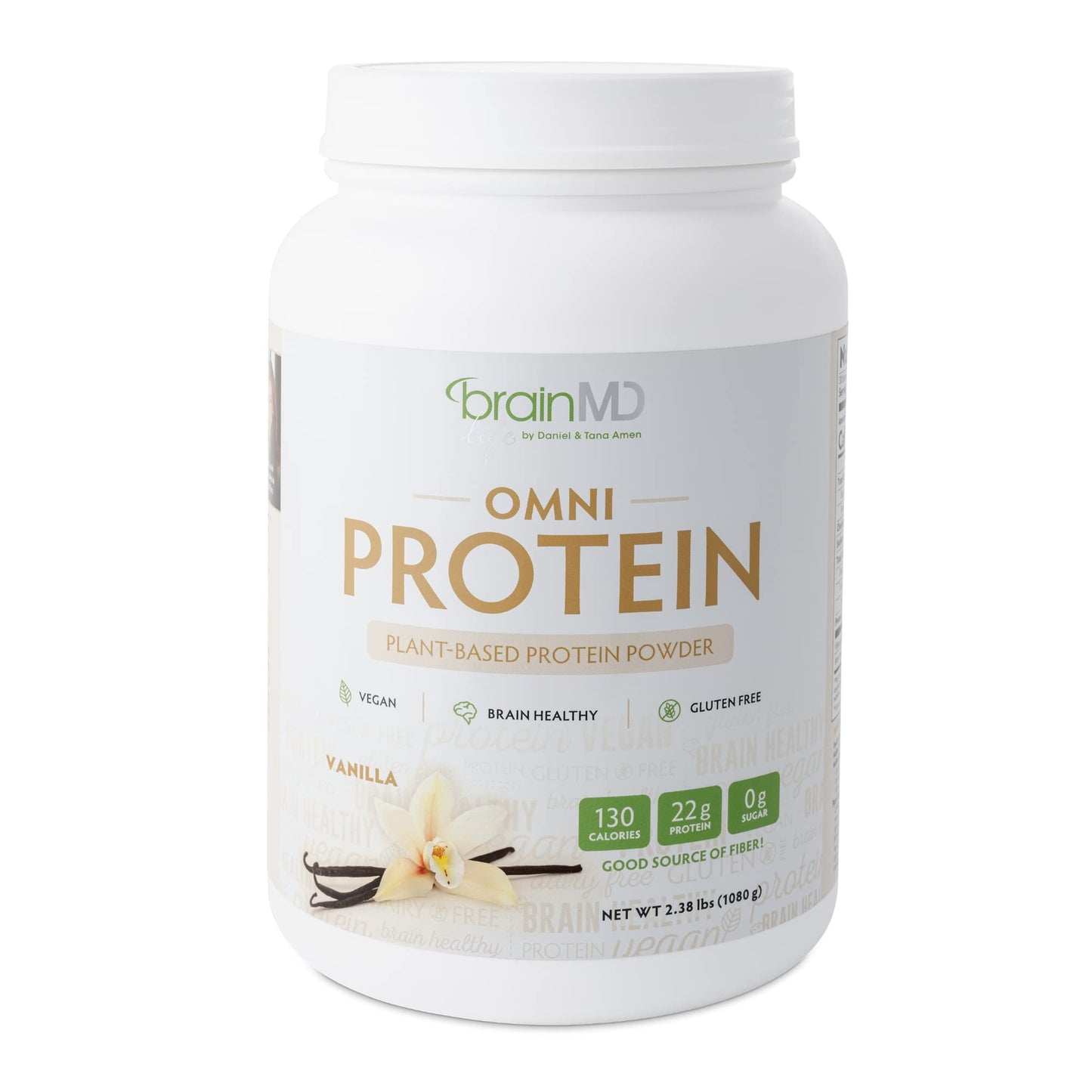 BRAINMD Dr Amen Omni Protein Vanilla Powder, 30 Servings