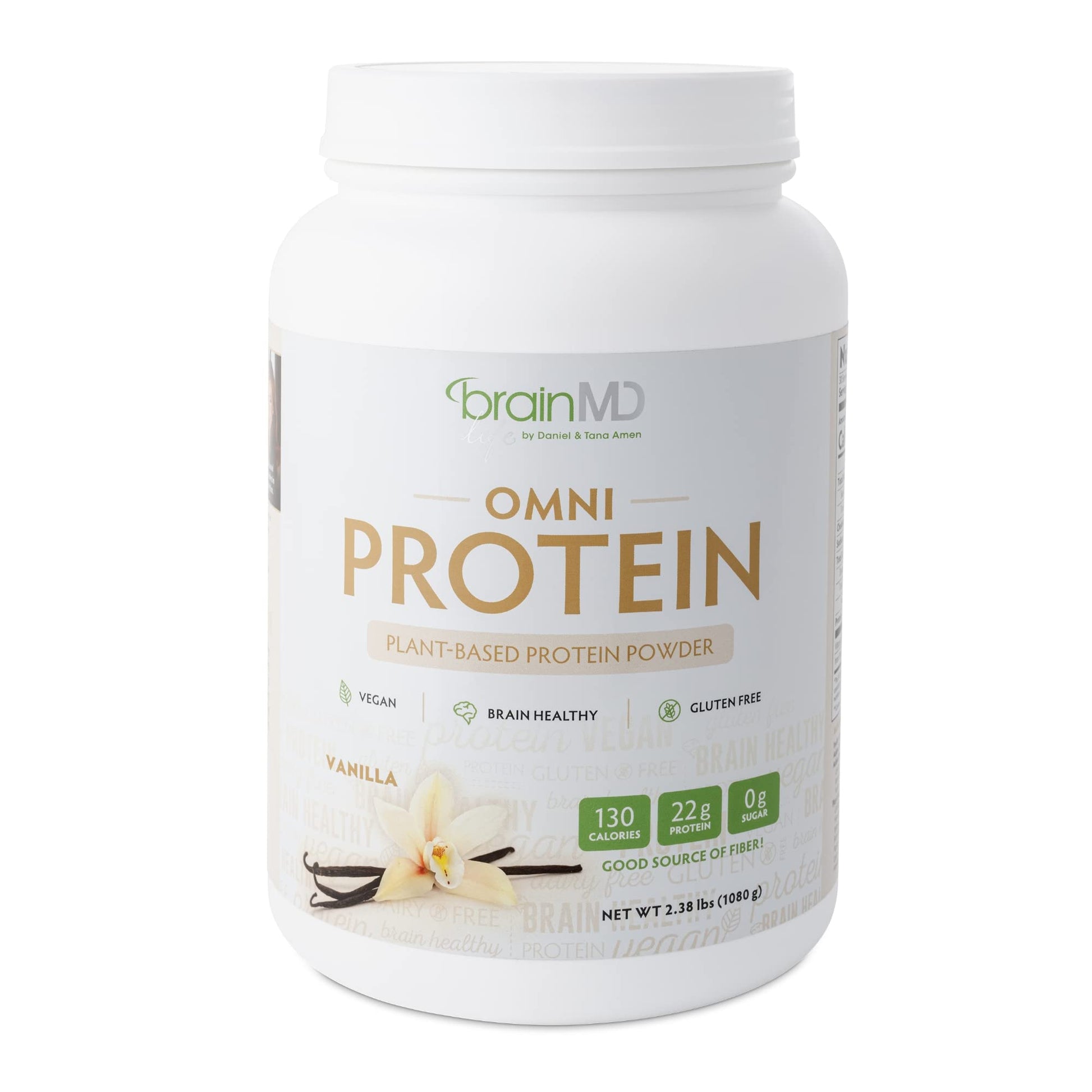 BRAINMD Dr Amen Omni Protein Vanilla Powder, 30 Servings