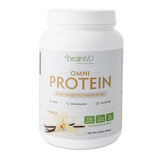 BRAINMD Dr Amen Omni Protein Vanilla Powder, 30 Servings