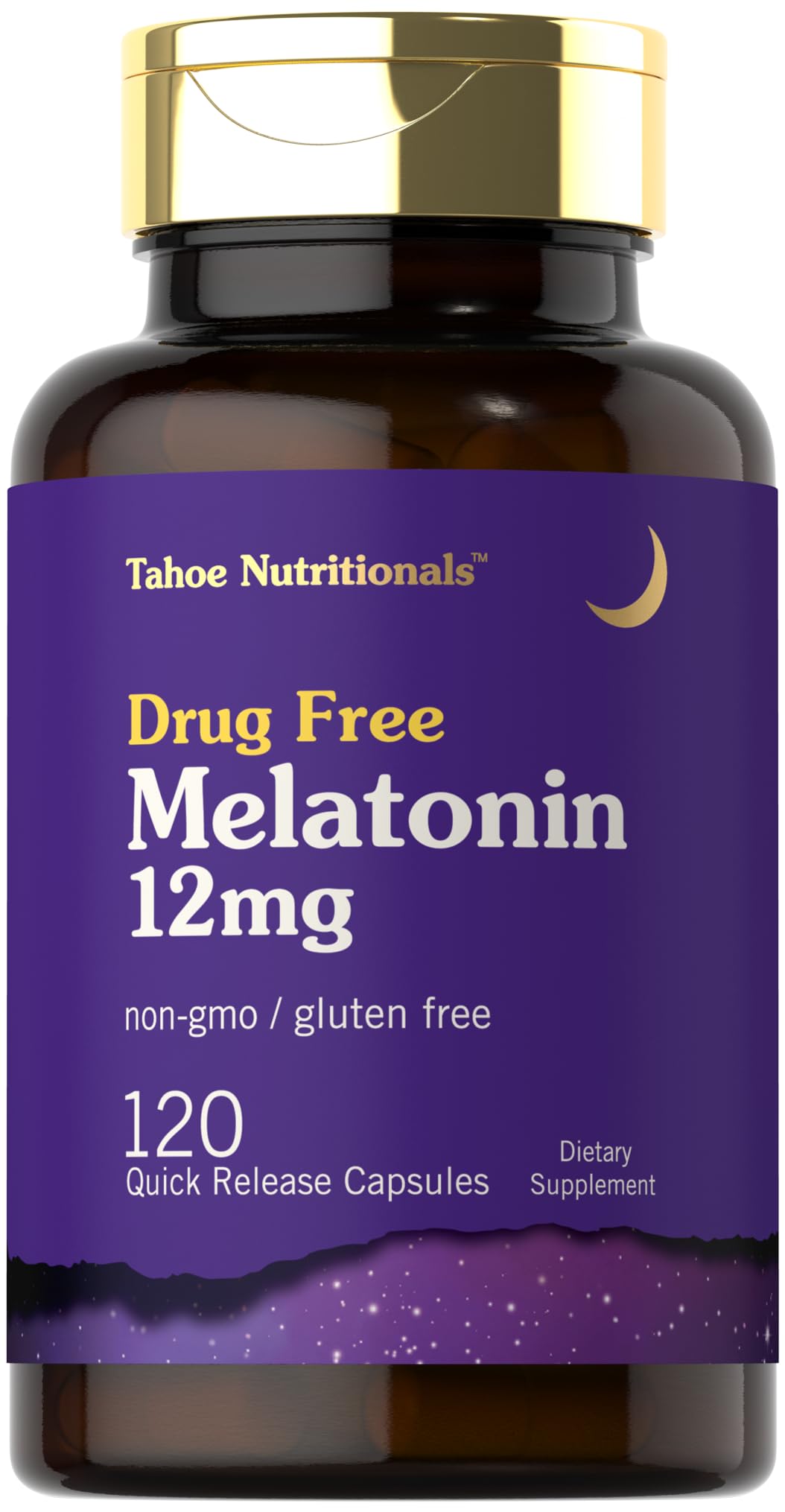 Tahoe Nutritionals Melatonin 12 mg Capsules, 120 Count
