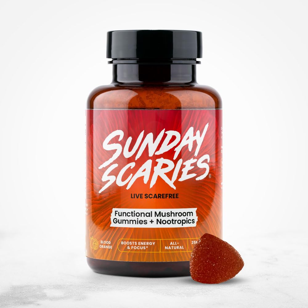 Sunday Scaries 4-in-1 Functional Mushroom Gummies, 30 Gummies