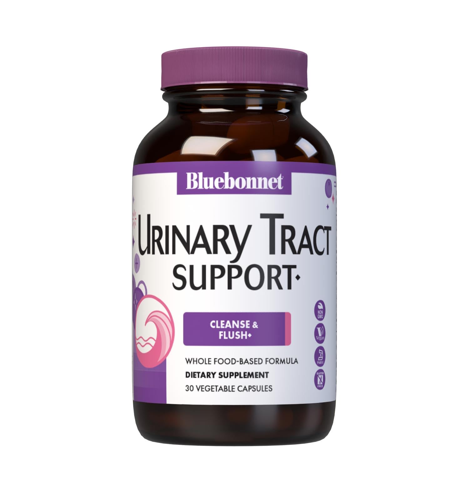 BlueBonnet Urinary Tract Support, Cleanse & Flush 30 Capsules