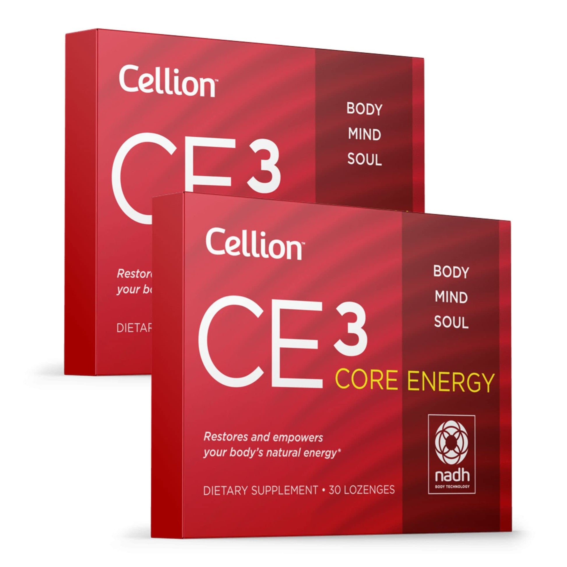 Cellion CE3 Core Energy NADH Lozenge, 60 Count (Pack of 2)