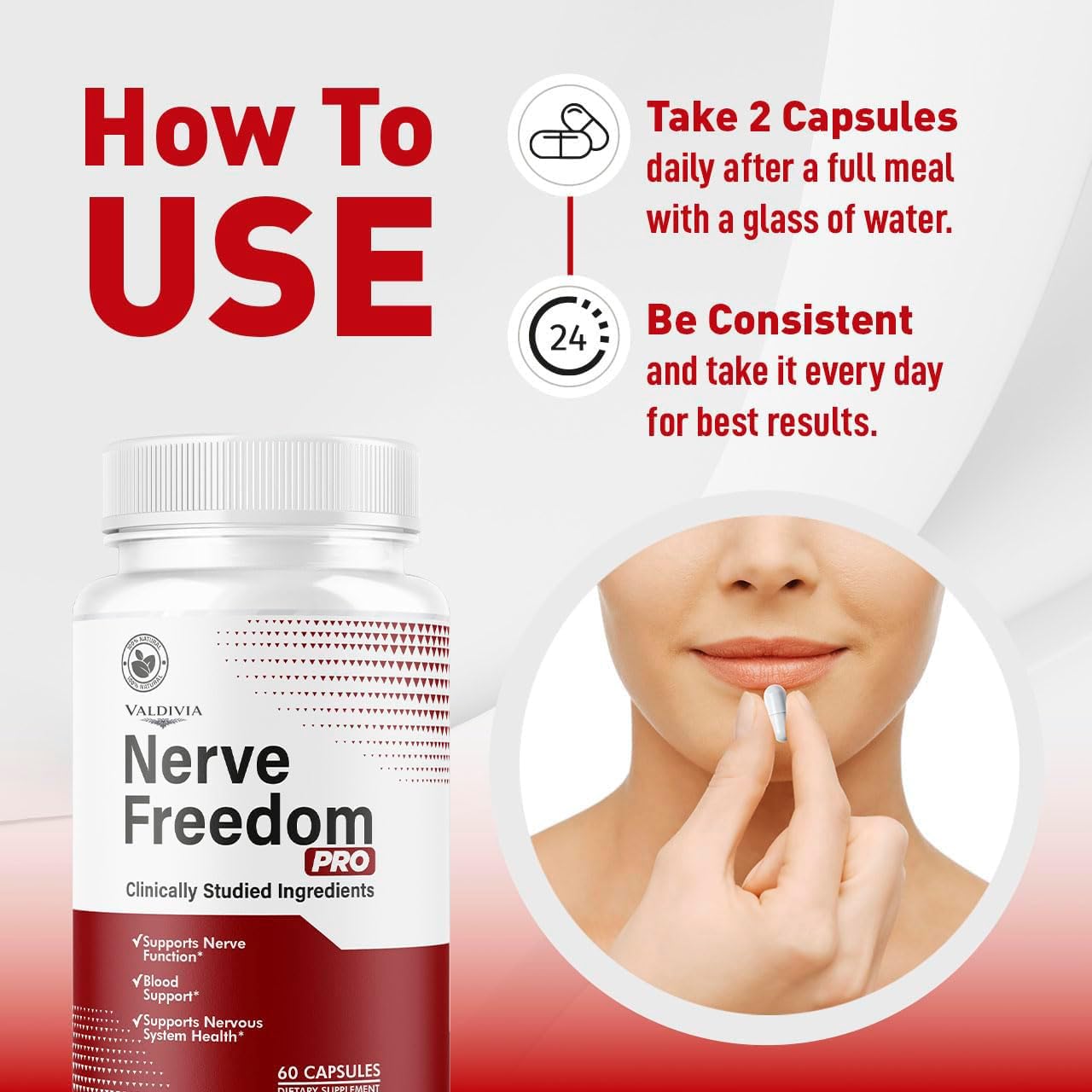 Valdivia Nerve Freedom Pro Capsules, 60 Count