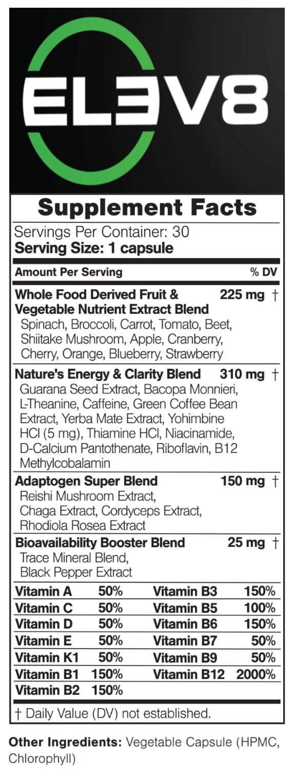 BEpic ELEV8 Advanced Performance Supplement 30 Capsules