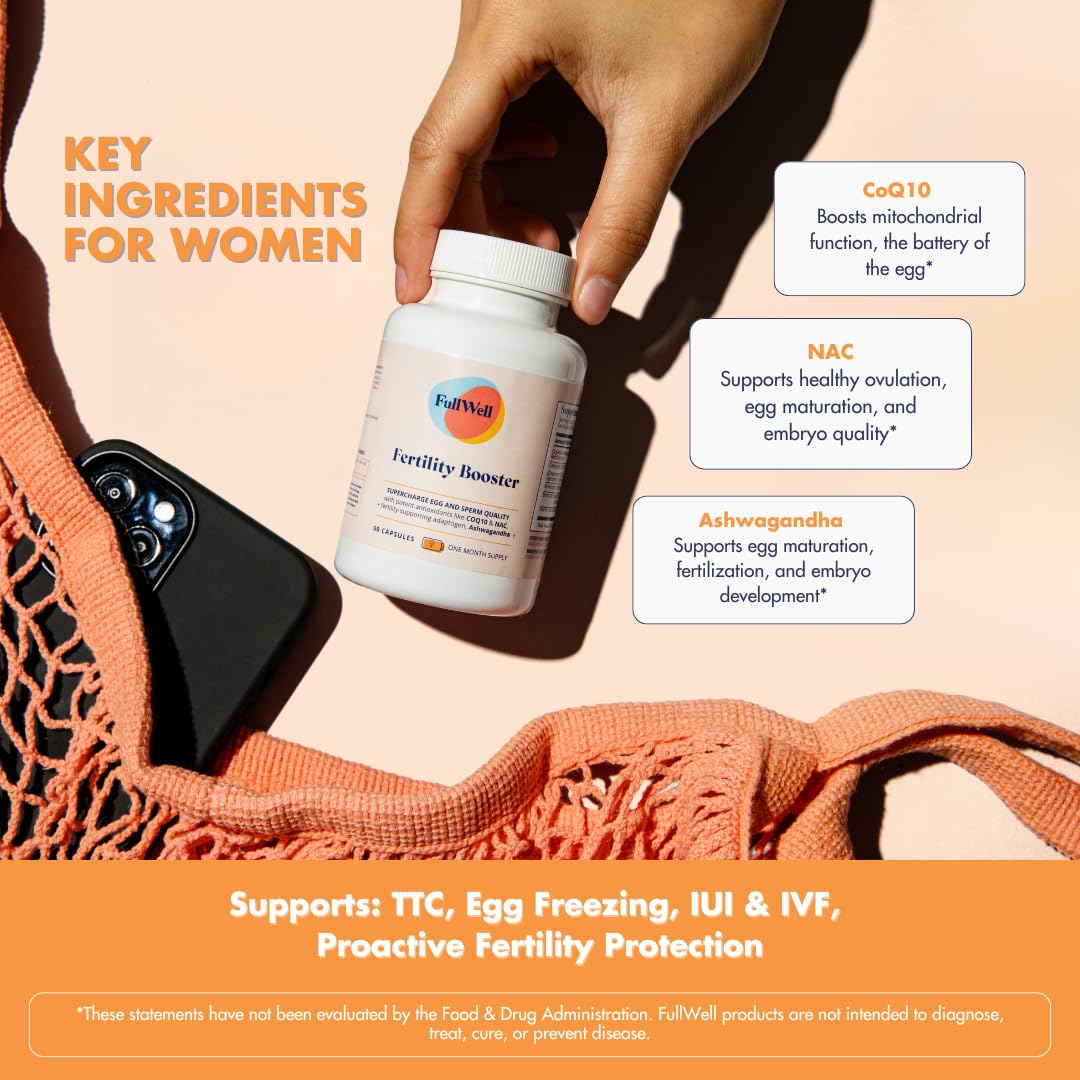 FullWell Women's Fertility Trio Capsules, 360 Count