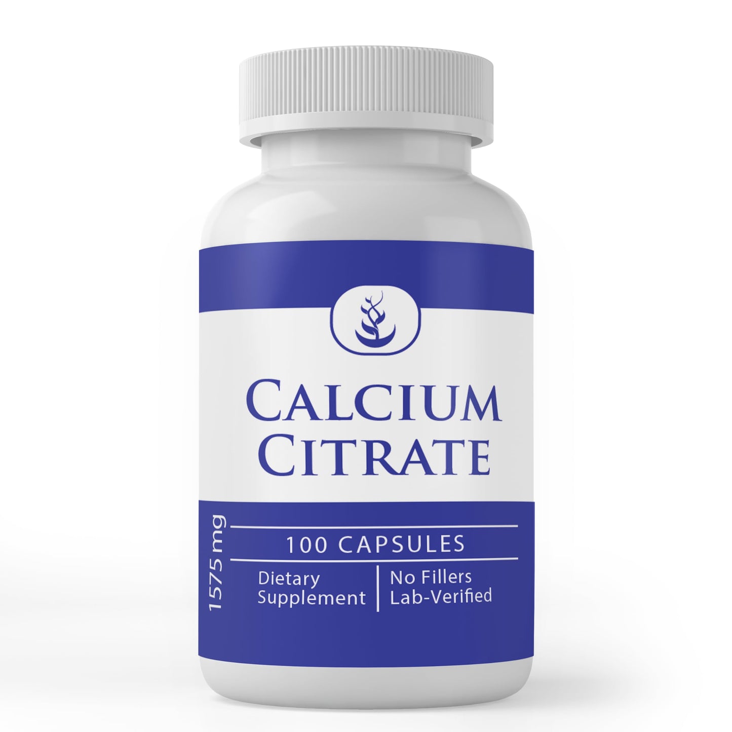 Pure Organic Ingredients Calcium Citrate Capsules 100 Count