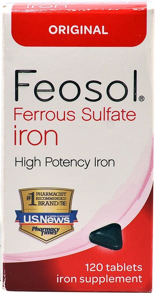 Feosol Ferrous Sulfate Iron 120 Tablets
