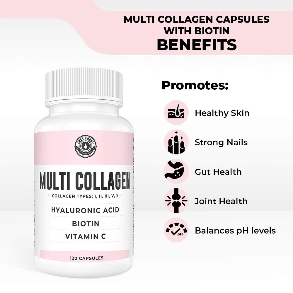 Left Coast Performance Beef Organ Complex Capsules and Multi Collagen Capsules, 300 Capsules