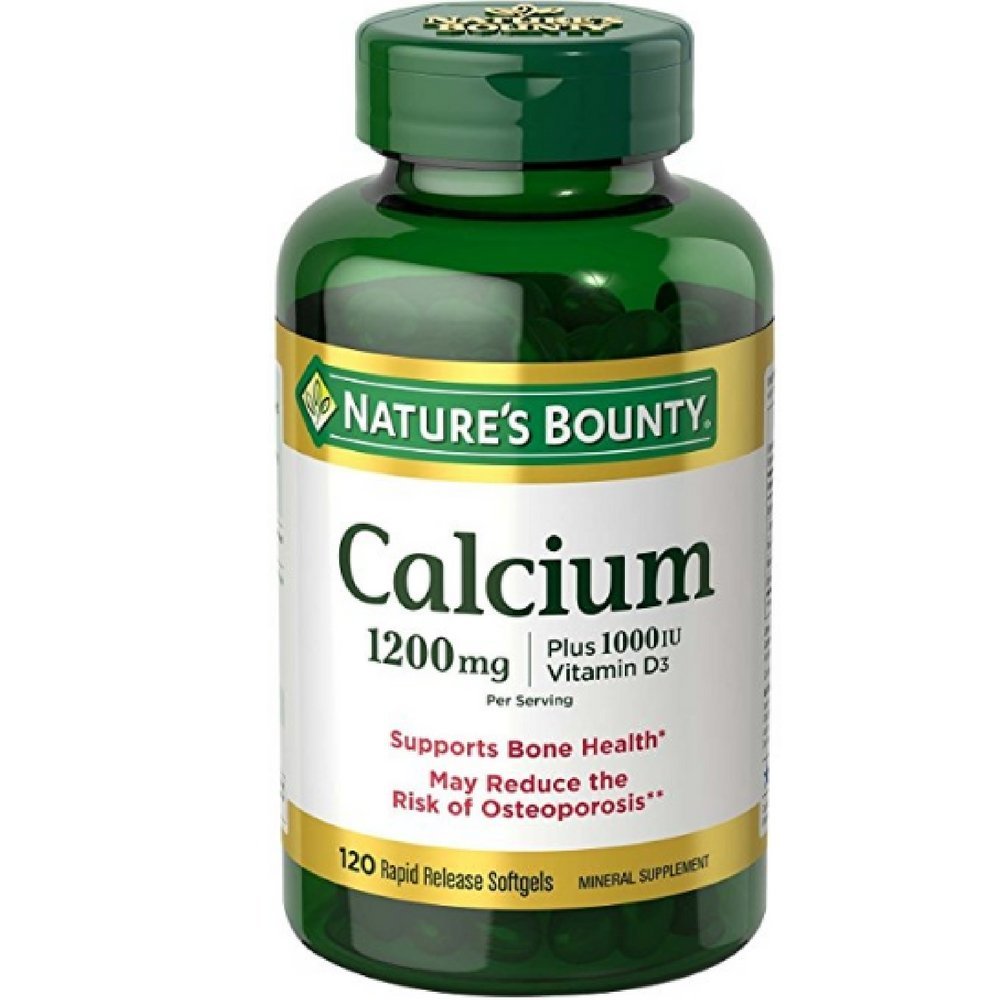Nature's Bounty Calcium Plus Vitamin D 1200mg Softgels 240 Count