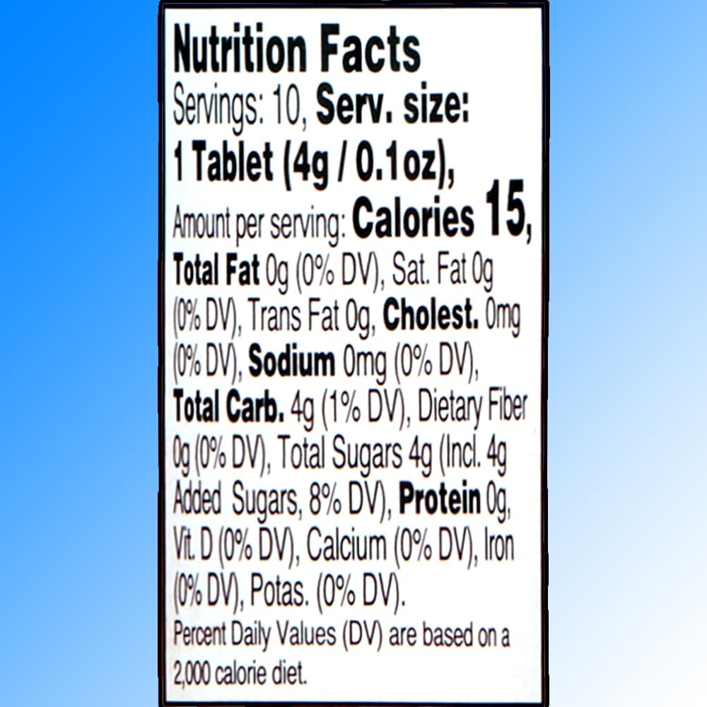 FUSION SHOP STORE Glucose Tablets, Orange Flavor Chewable 10 Count