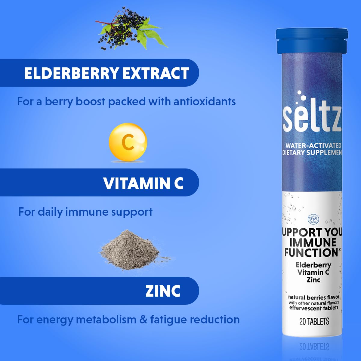 Seltz Support Your Immune Function Tablet, 20 Tablets