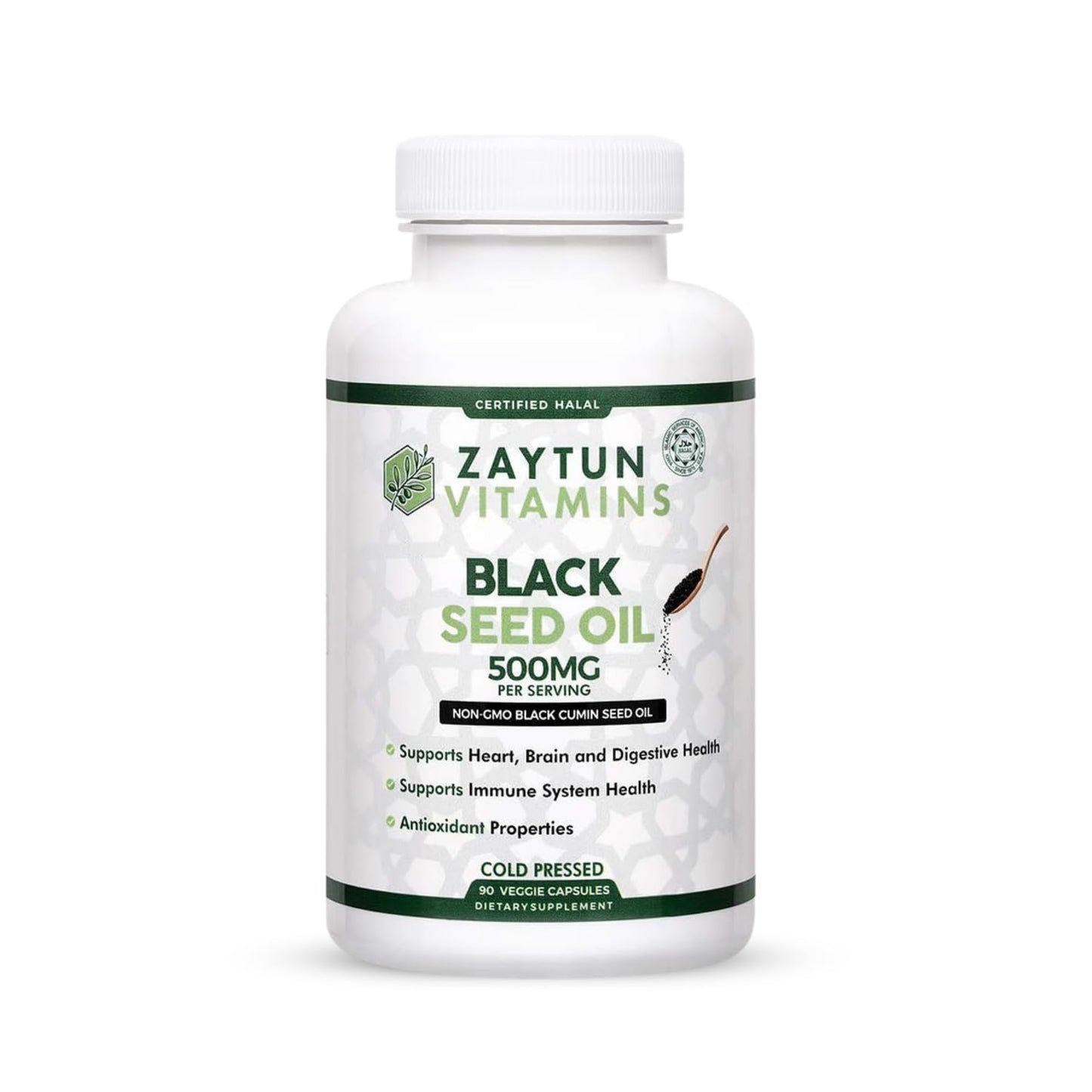 Zaytun Vitamins Halal Black Seed Oil Capsule, 90 Count