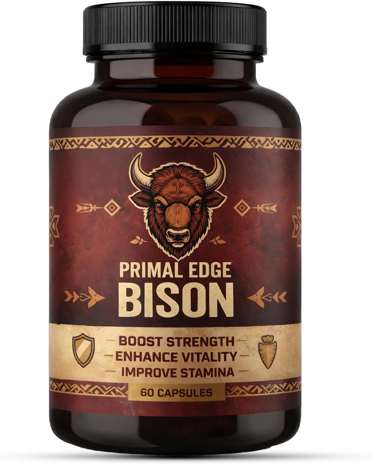 Primal Edge Biso American Bison Extract Capsules, 60 Capsules