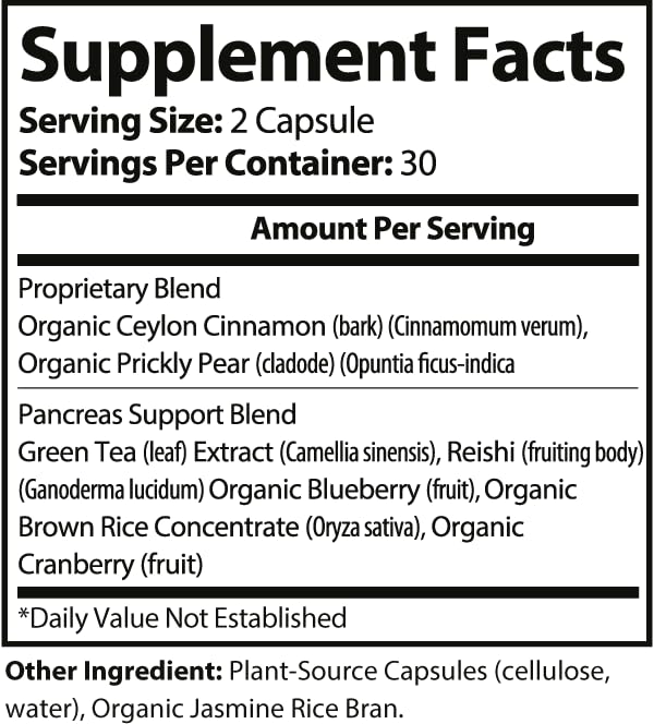 Conquest Nutrition Pancrea Boost Pro Pancreas Support Complex Veggie Caps, 60 Count