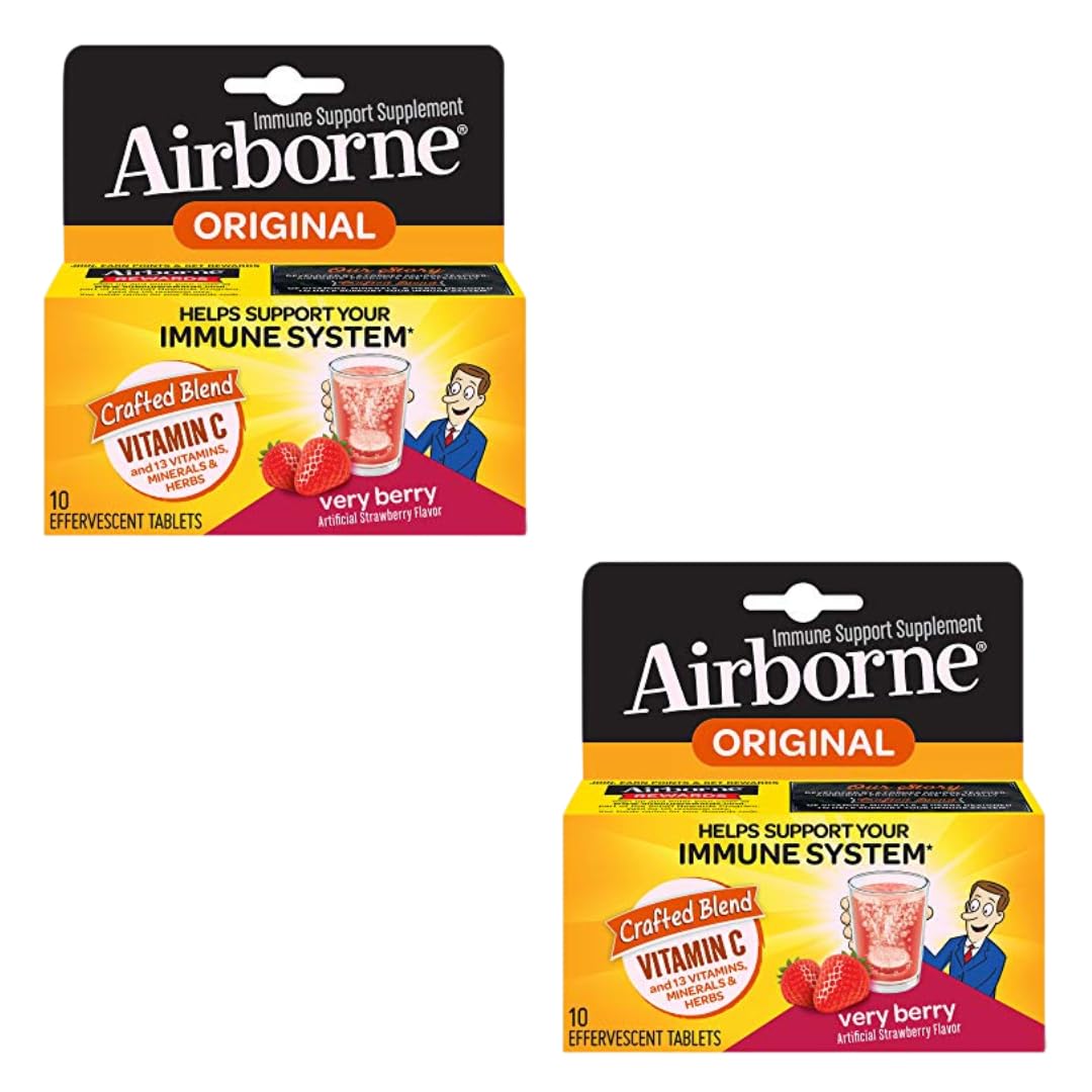 Airborne Very Berry Effervescent Tablets 20 Tablets