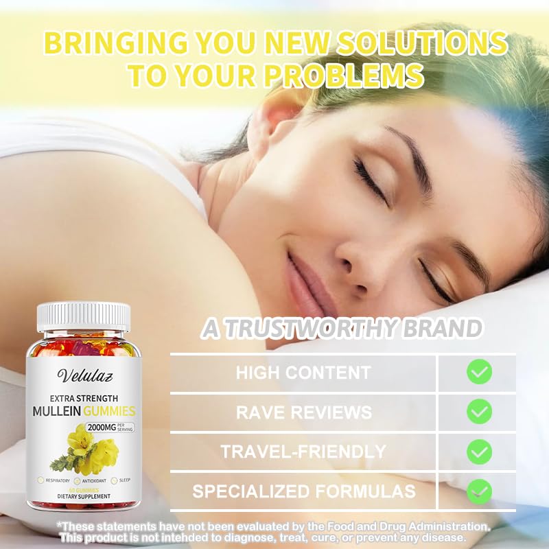 velulaz Mullein Gummies 60 Count