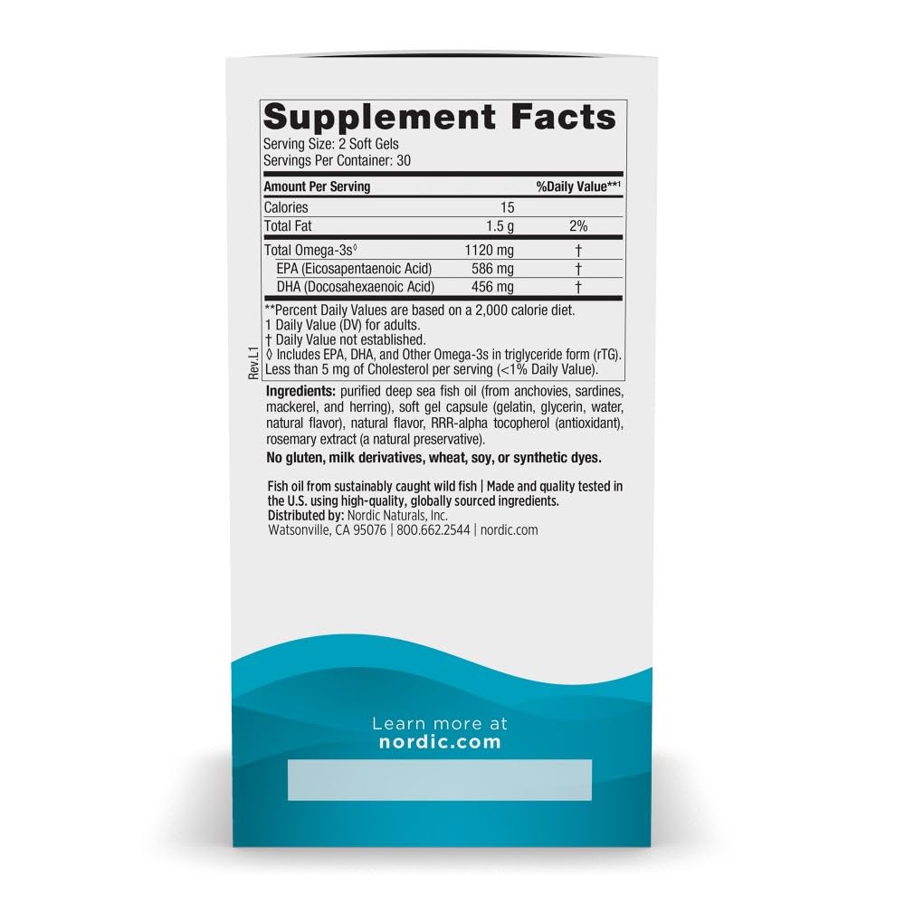Nordic Naturals Ultimate Omega Minis Softgels, 60 Count