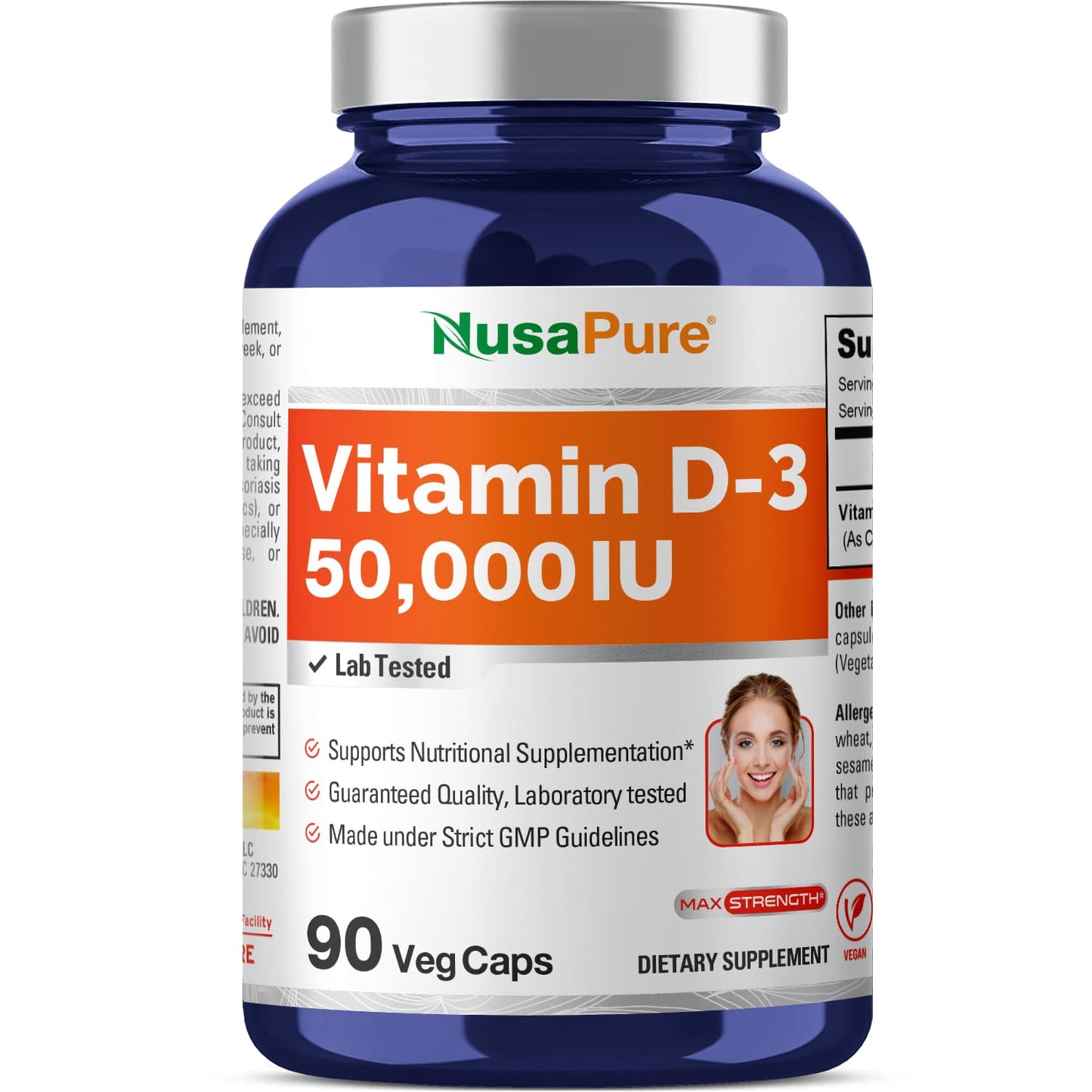NusaPure Vitamin D3 Capsule 90 Capsules