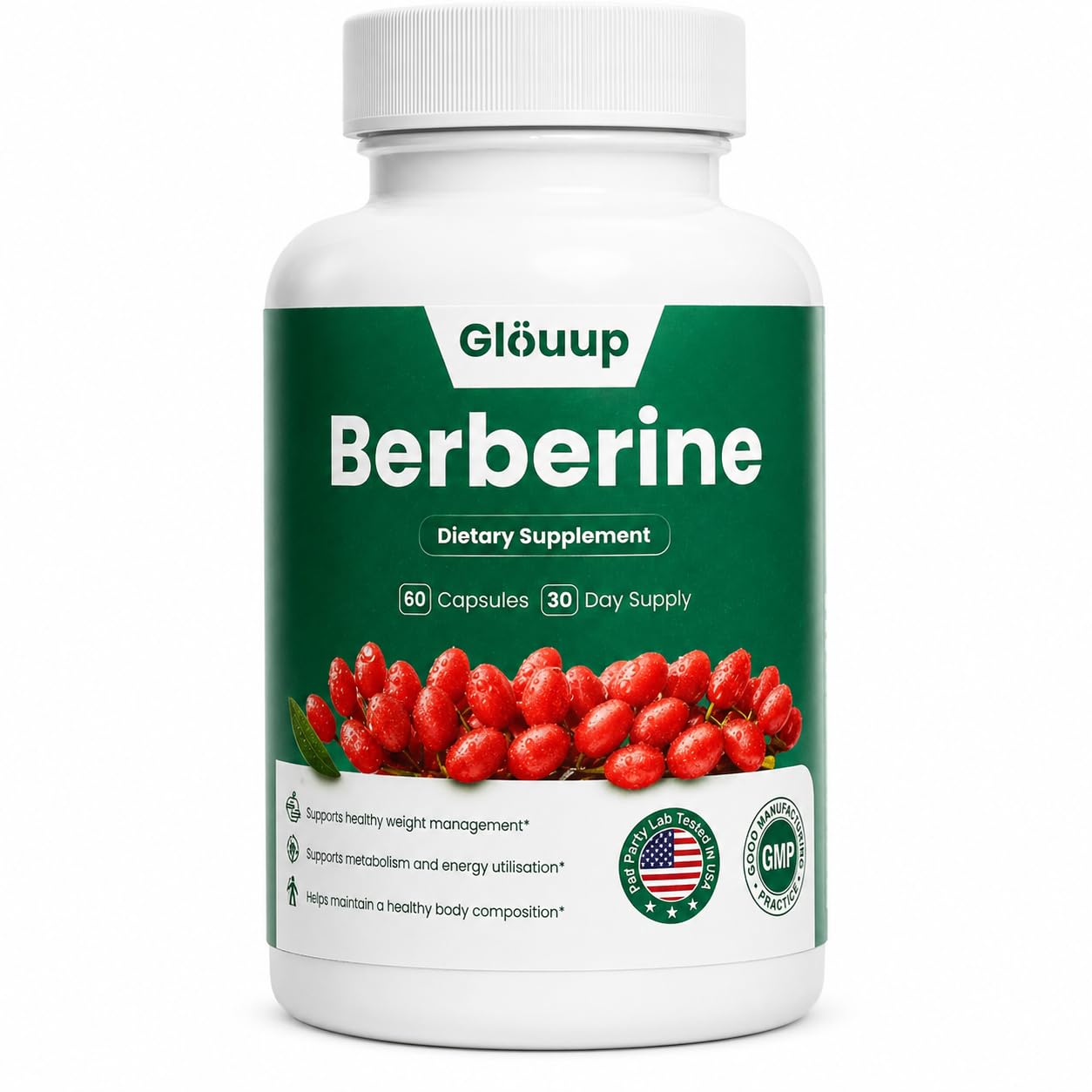 Glö Uup Berberine Supplement Capsule 60 Capsules