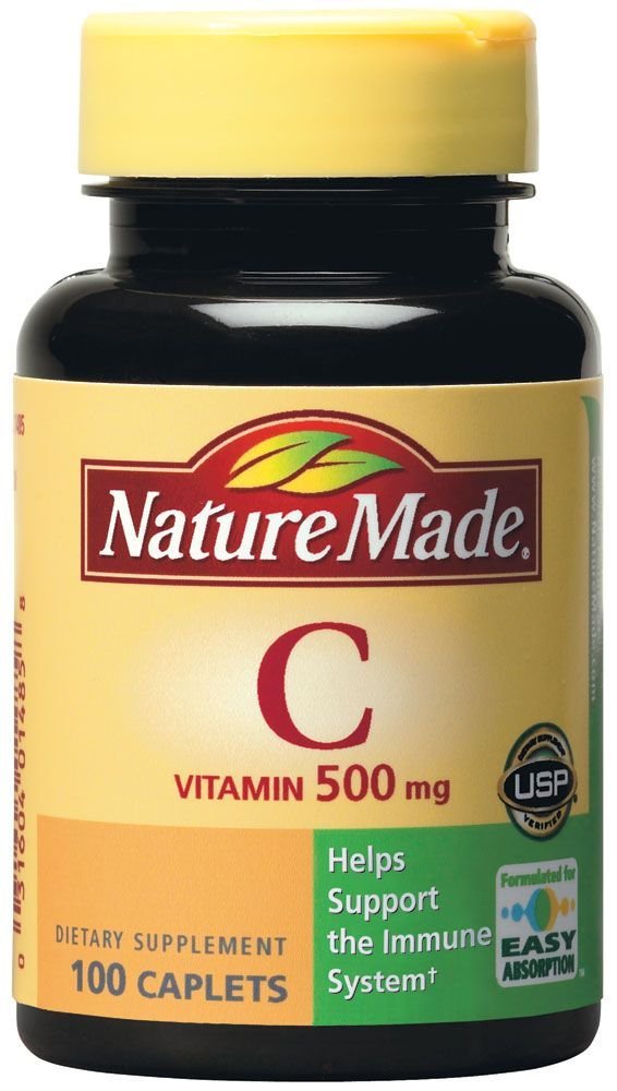 Nature Made Vitamin C 500 mg Caplets, 300 Count