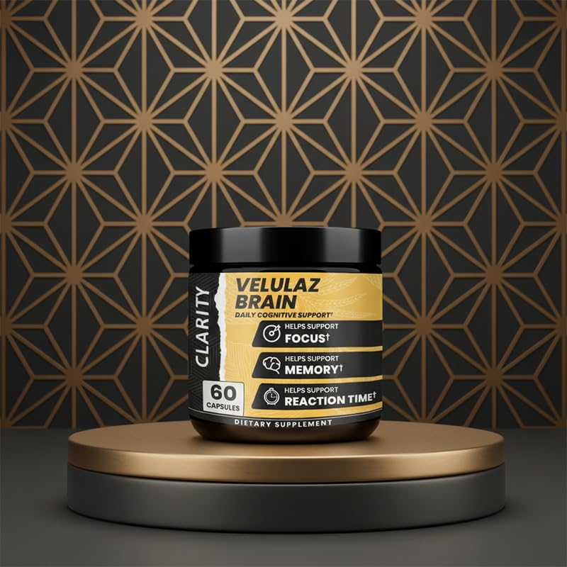 velulaz Brain Clarity Multi-Plant Blend Capsules, 60 Count