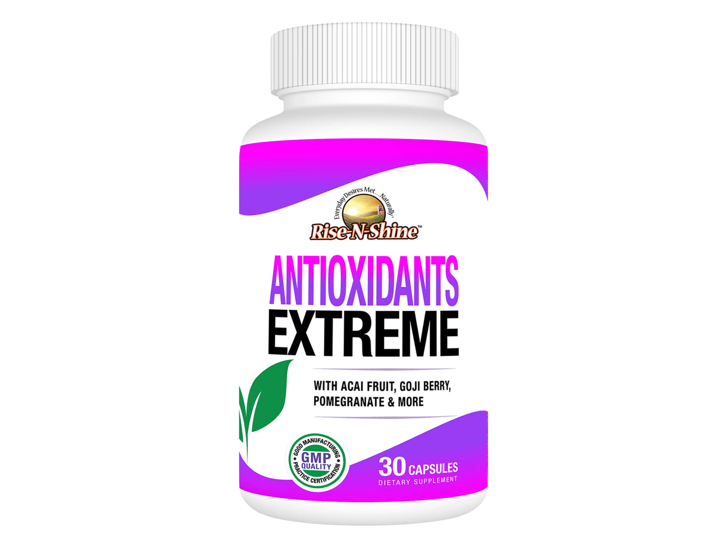 Rise-N-Shine Antioxidants Extreme Supplement Capsules, 30 Count