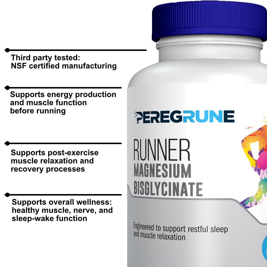 PEREGRUNE Magnesium Bisglycinate Capsule, 200 mg, 60 Capsules