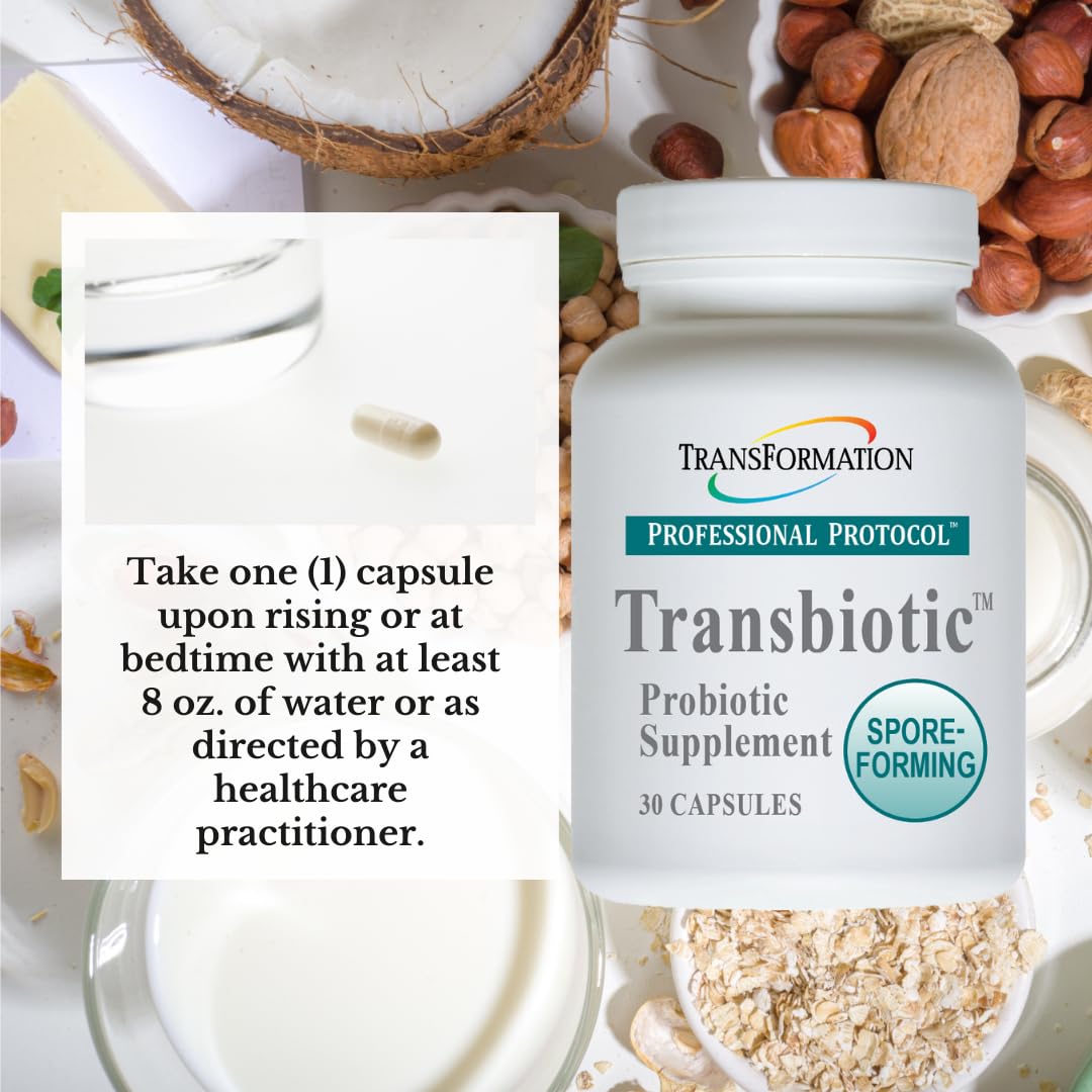 TRANSFORMATION Genesis of Good Health Enzyme Transbiotic Probiotic Supplement Capsule 30 Count