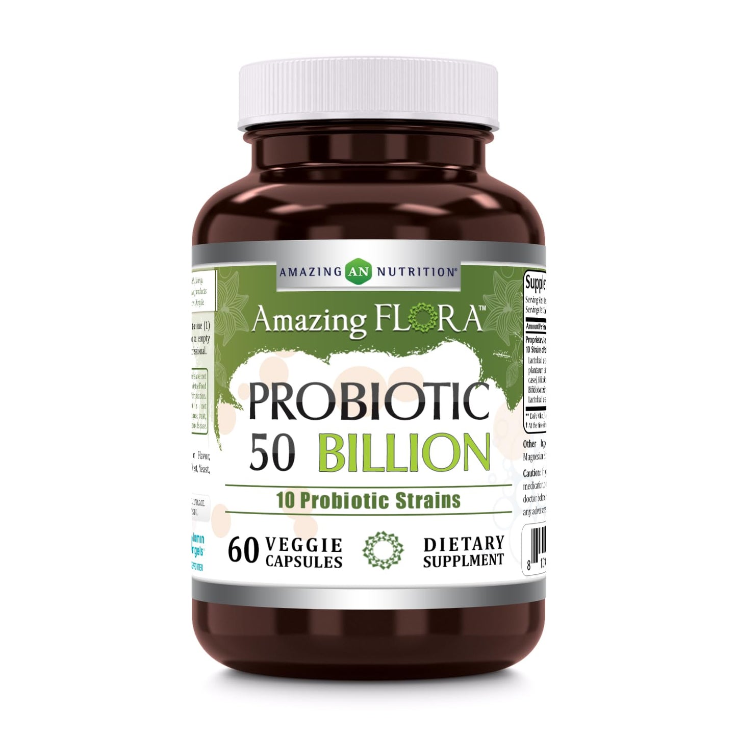 Amazing Nutrition Amazing Flora Probiotic 50 Billion with 10 Probiotics Strains Supplement Capsule 1
