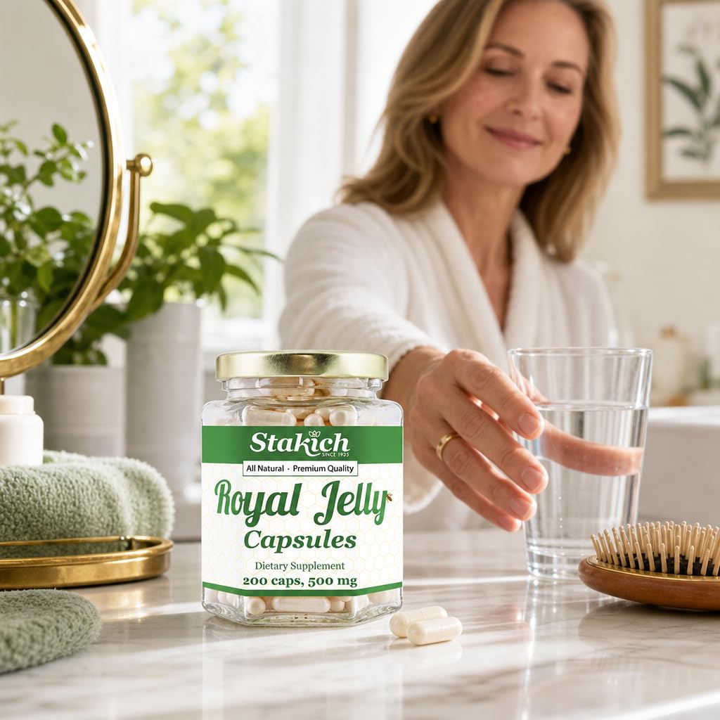Stakich Royal Jelly Capsules 500 mg, 800 Capsules