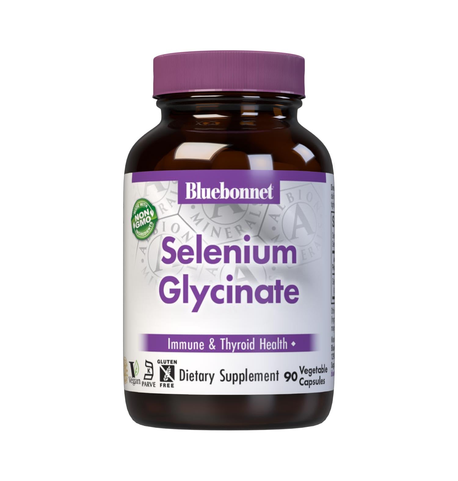 BlueBonnet Albion Selenium Glycinate Capsules, 90 Count