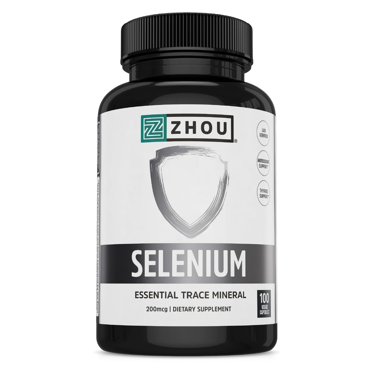 ZHOU Selenium 200mcg Capsules 100 Count