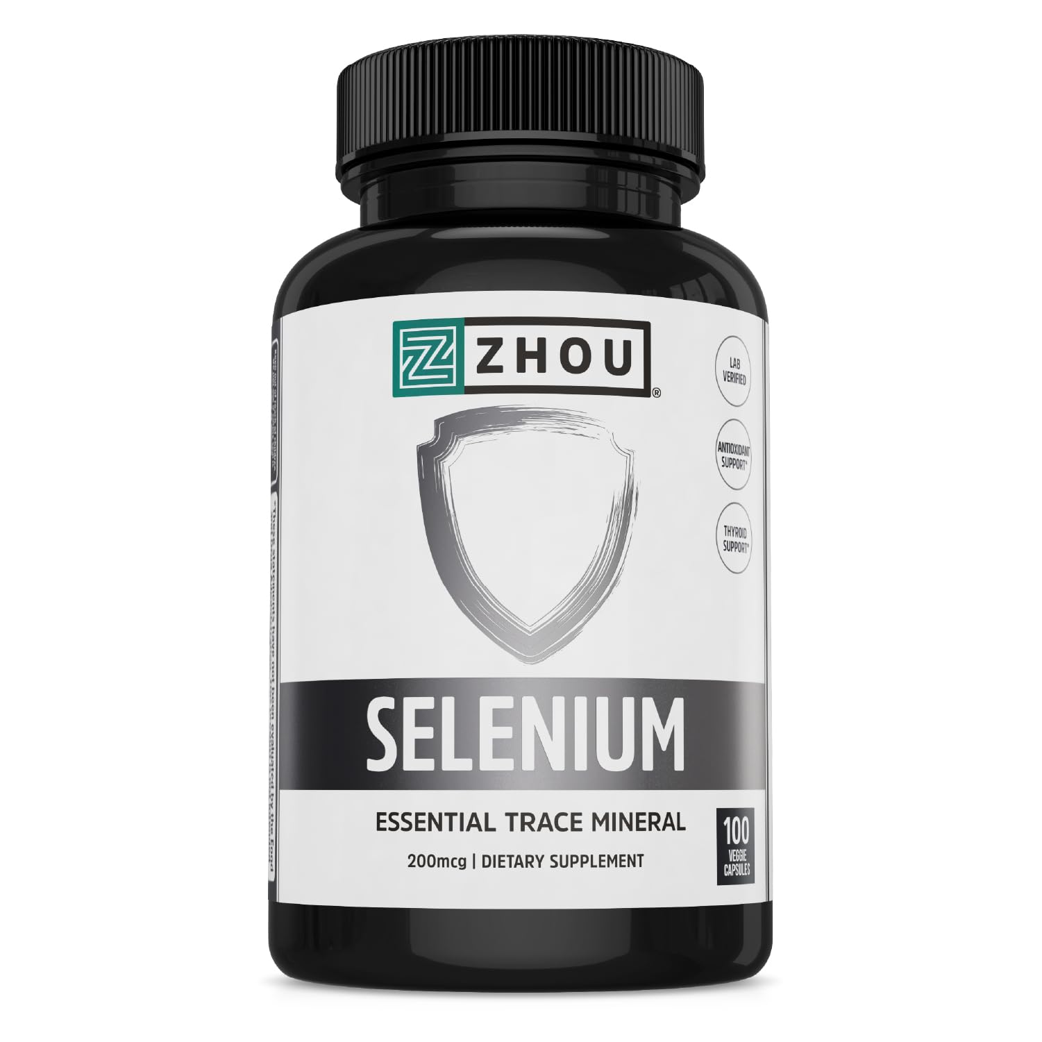 ZHOU Selenium 200mcg Capsules 100 Count